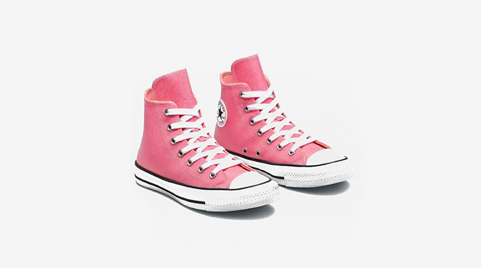 sapatilhas all star rosa brilhantes