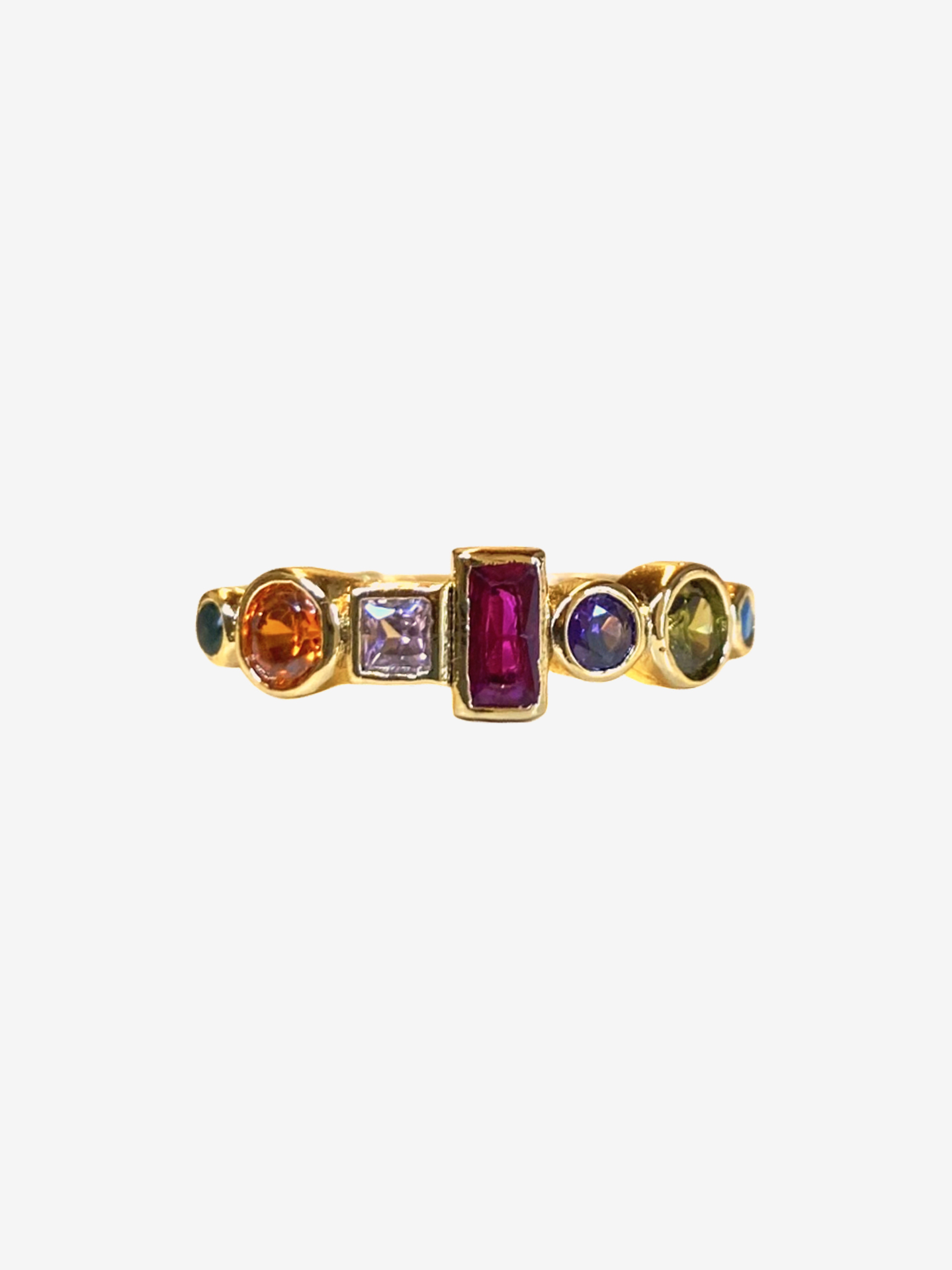 Anel Susmie's Anastacia Geometric Dourado
