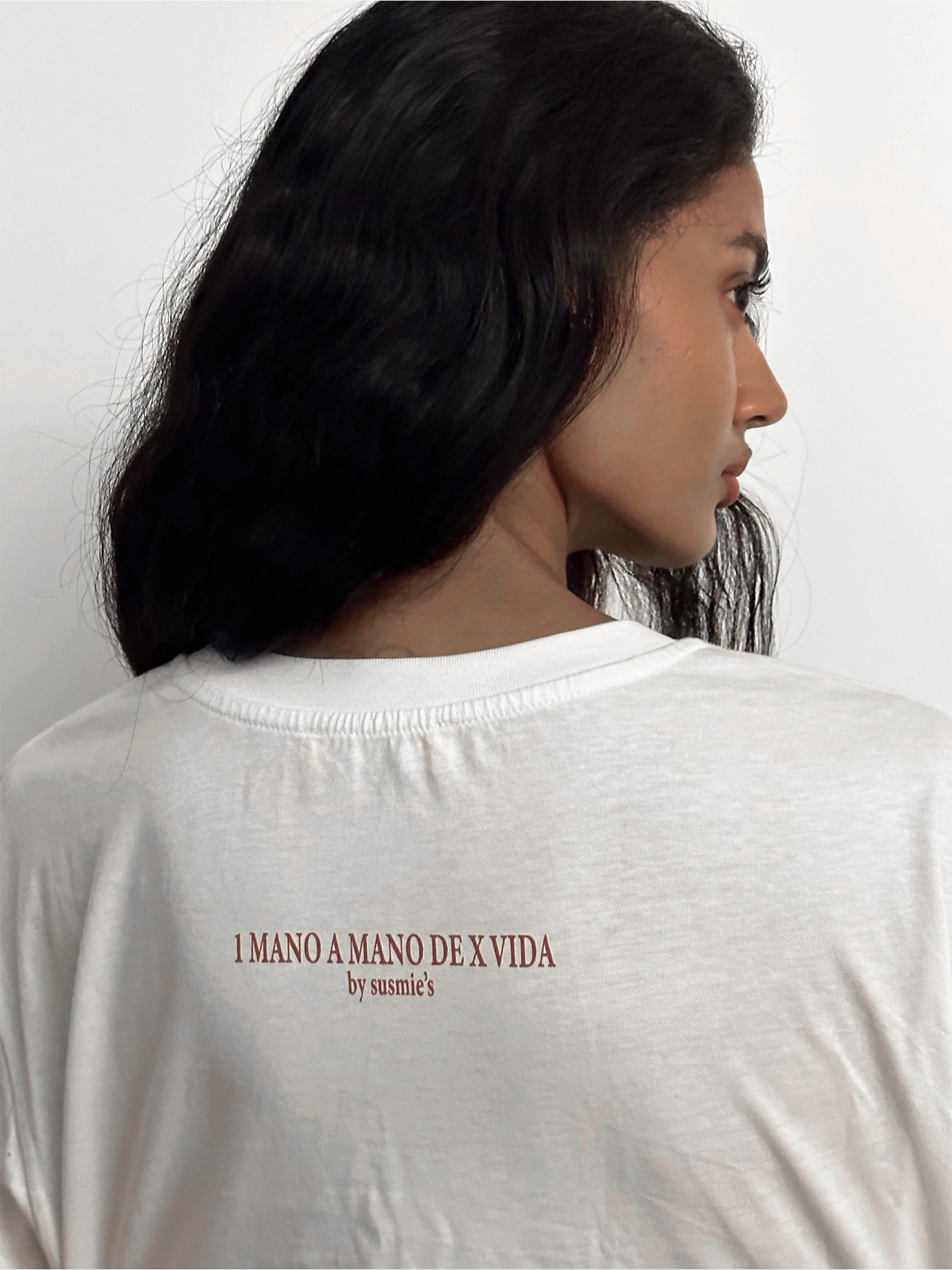 T-shirt Susmie's 1 Mano A Mano De Por Vida Branca