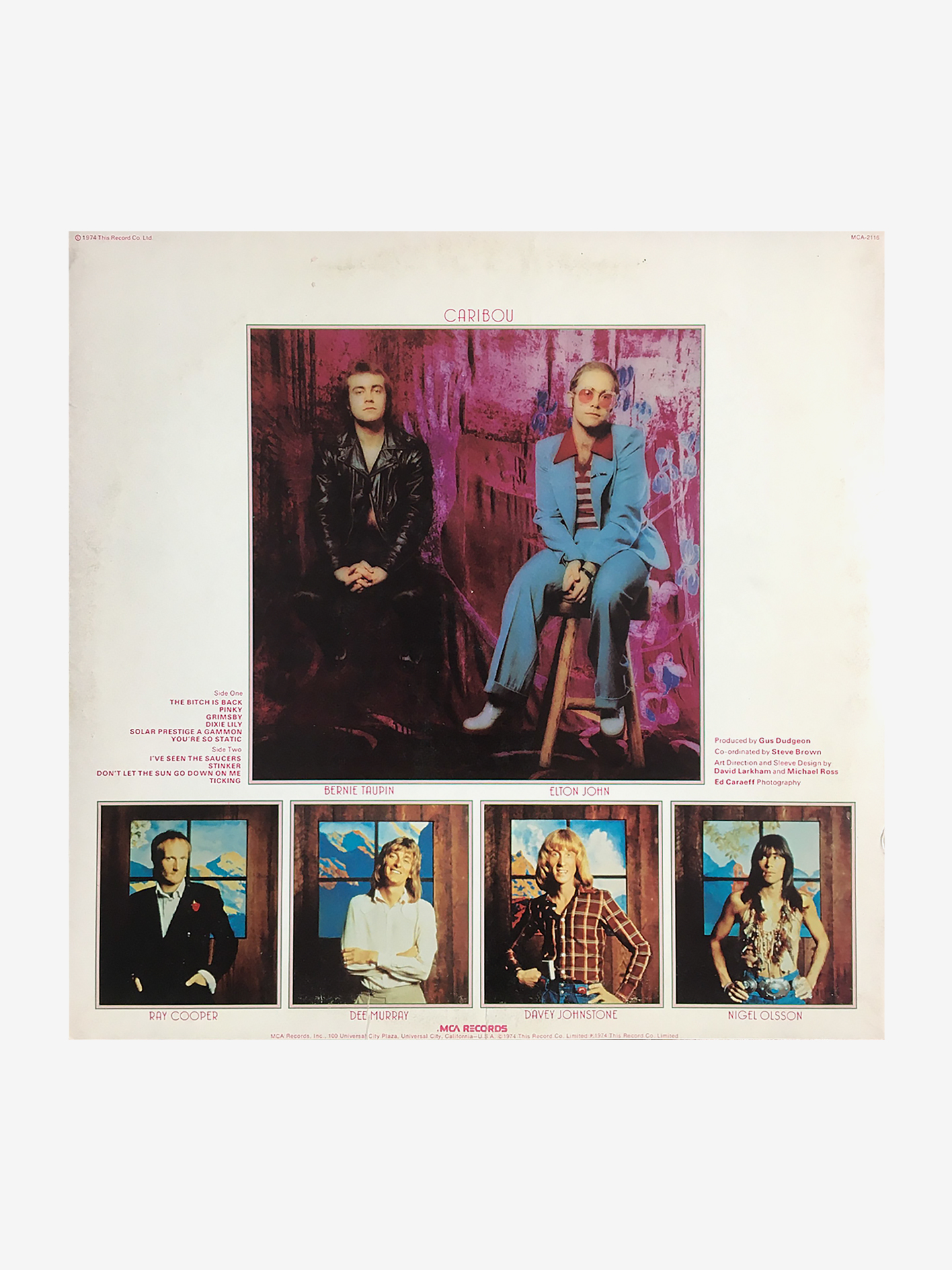 Disco de Vinil Elton John - Caribou