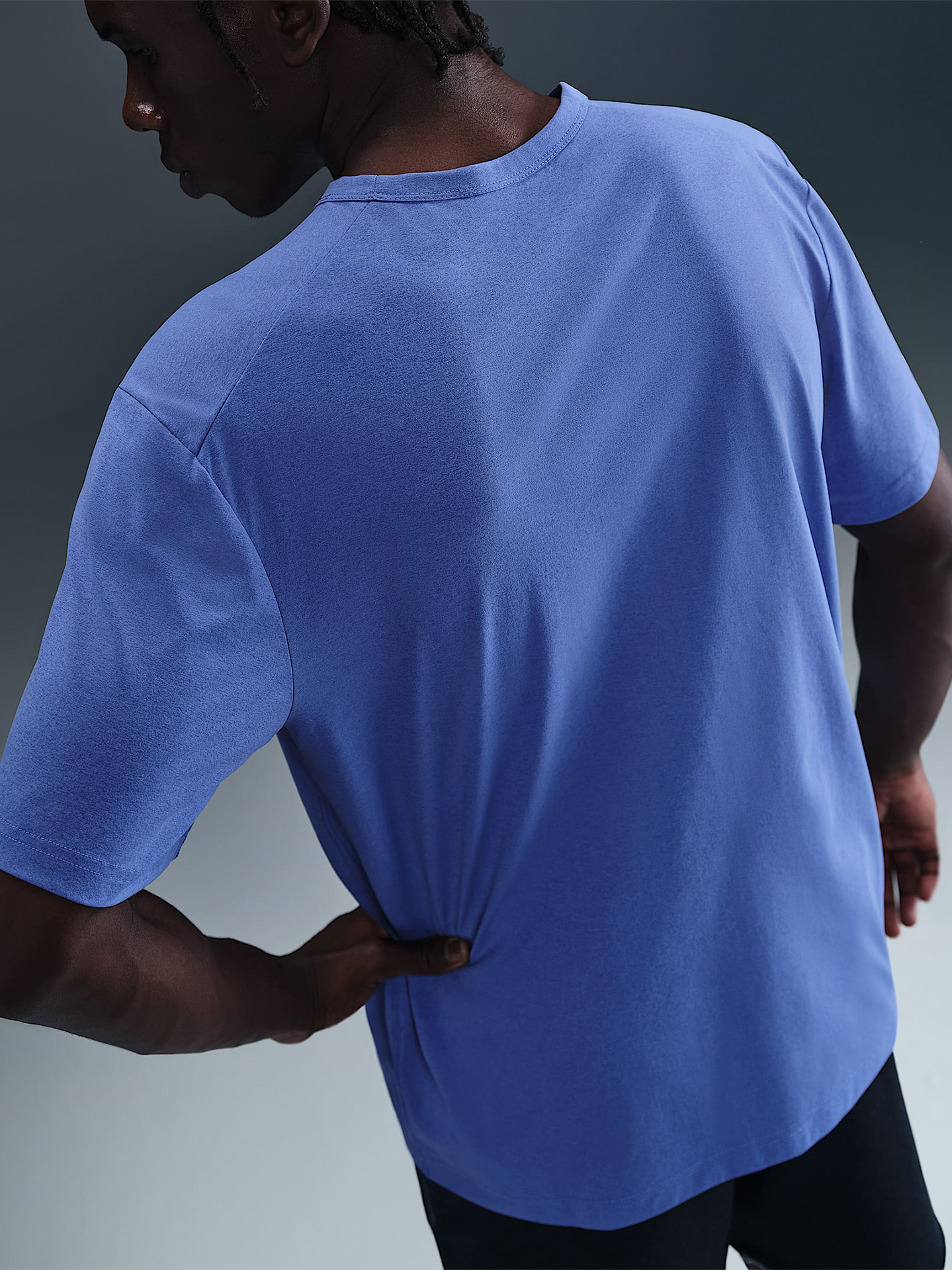 T-shirt de Treino Nike Hyverse Dri-FIT UV Azul Para Homem
