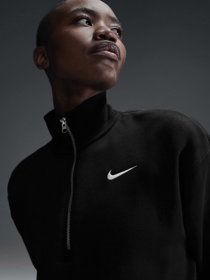 Camisola com Fecho Nike Sportswear Phoenix Fleece Crop