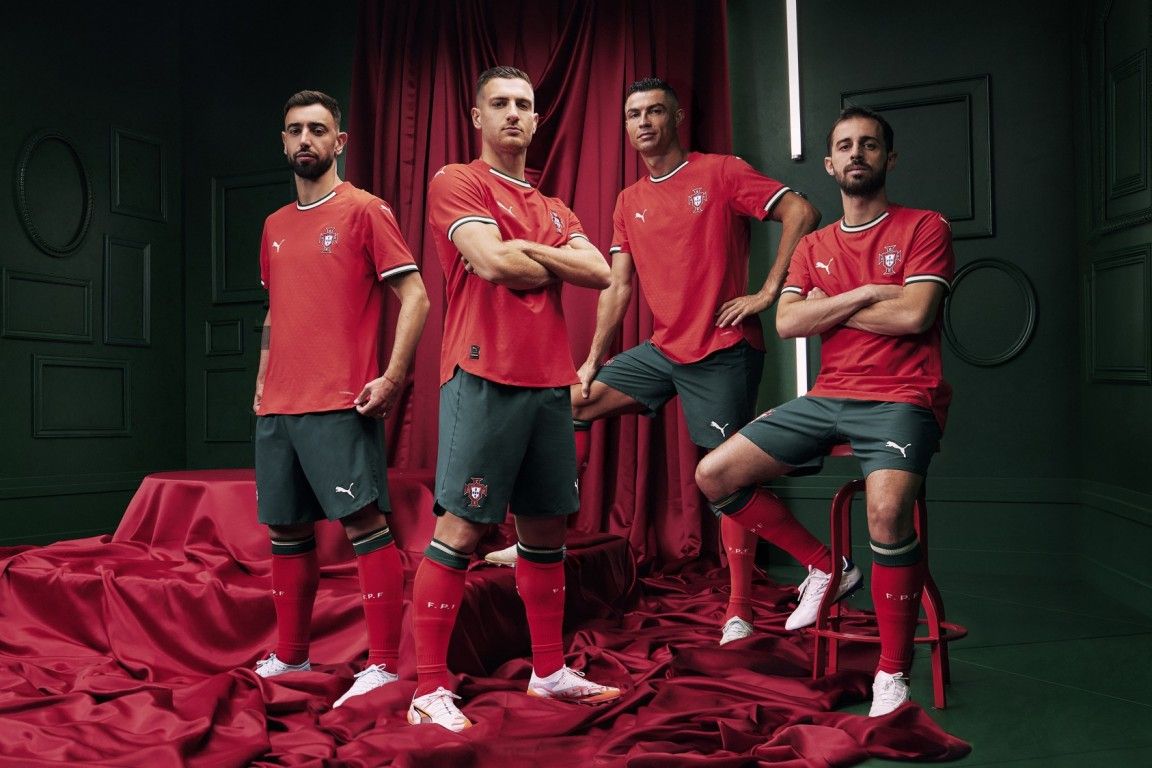 Camisola Puma Portugal Principal Vermelha 2025