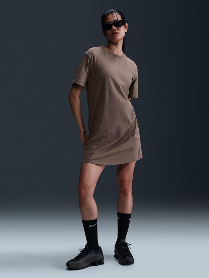Nike Sportswear Chill Knit Brown Dress For Women