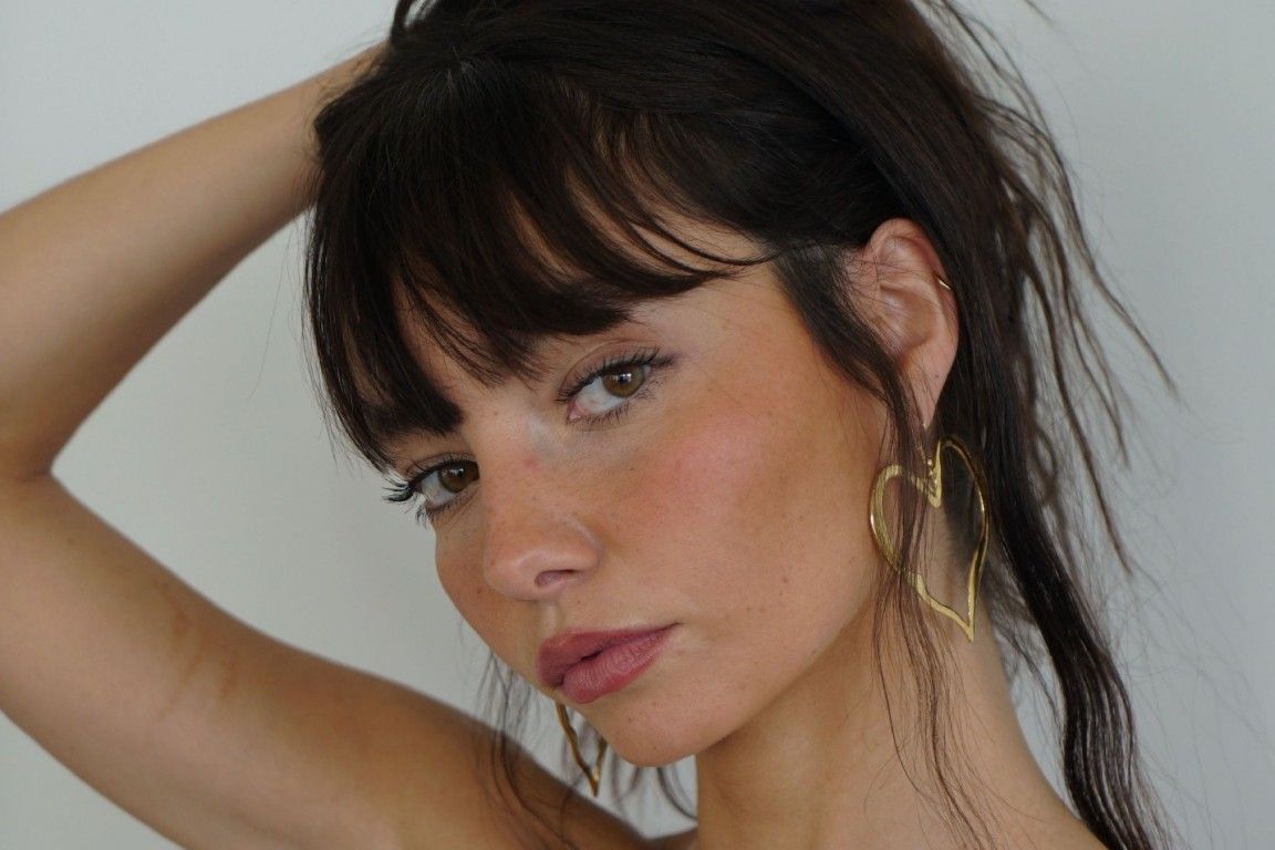 Susmie's Melted Heart Golden Earrings