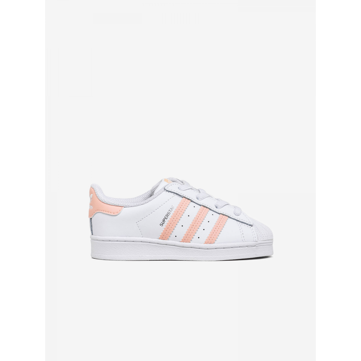 Adidas superstars sale pink stripes
