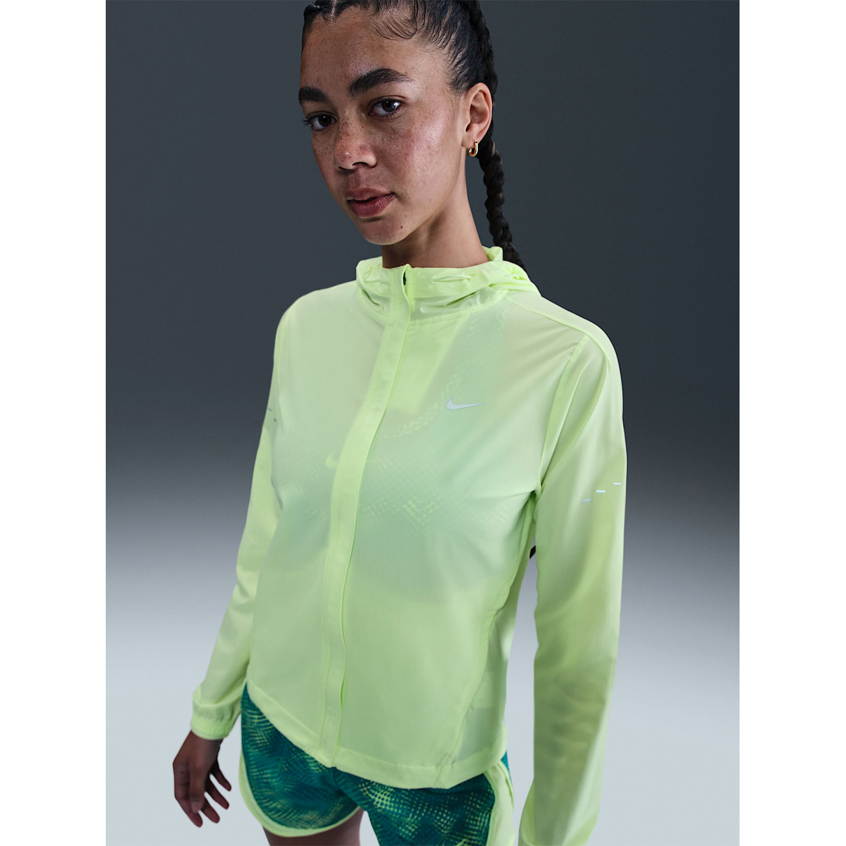 nike windbreaker women green