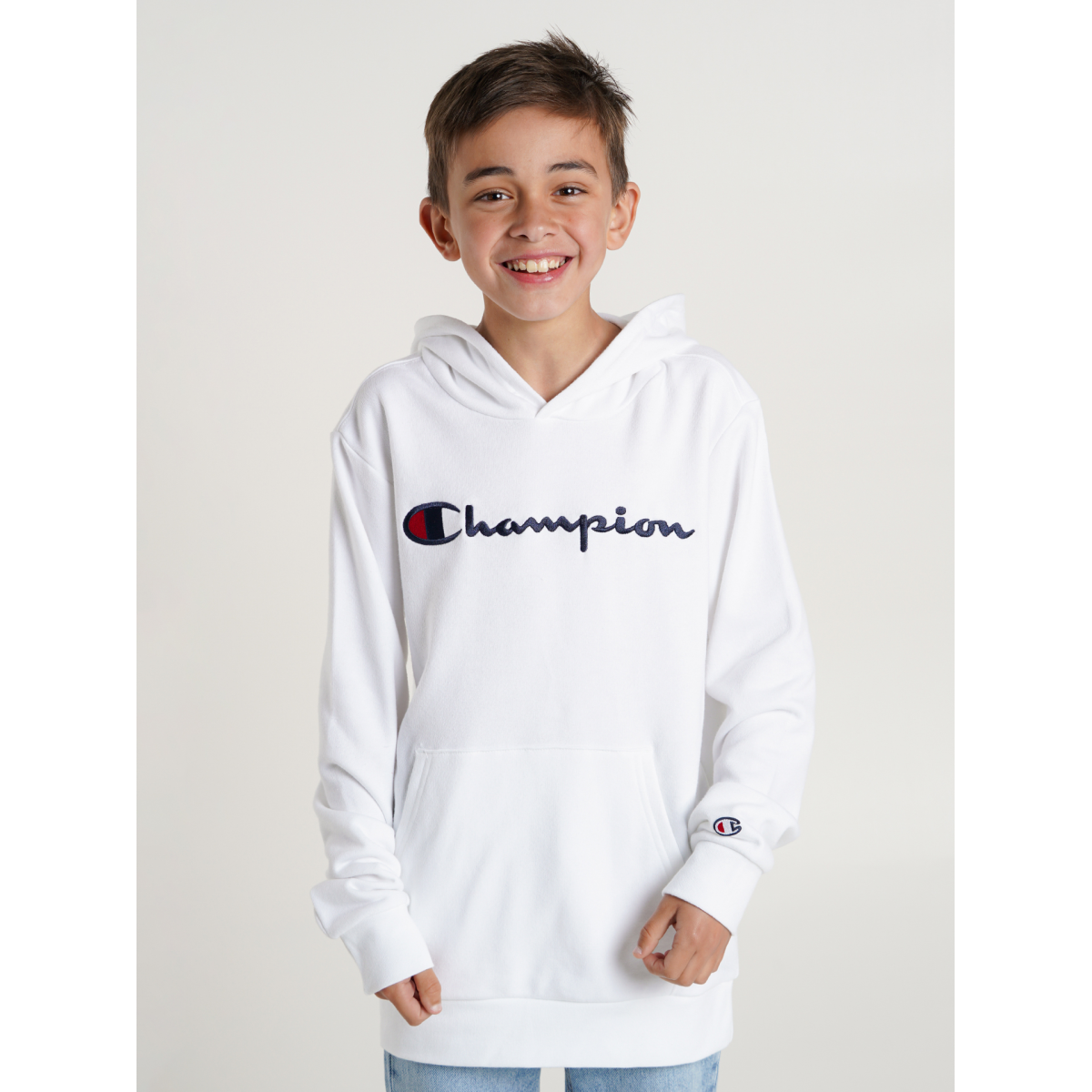 Kids Sweatshirt Champion Woven Script Crew Sweatshirt Champion