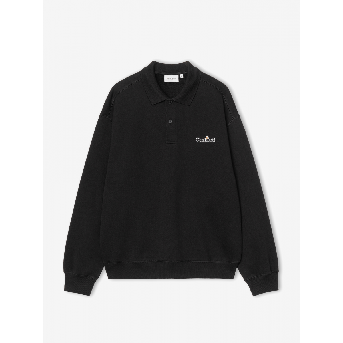 Camisola Polo Carhartt WIP Label Preta - BZR Online - I036349.89