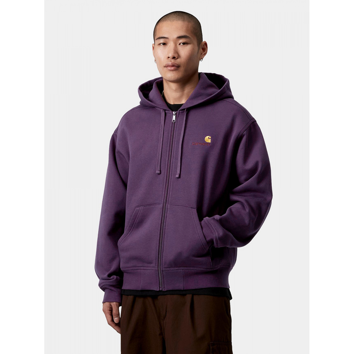 Carhartt Sudadera Hombre Morada Chaqueta Con Capucha Carhartt WIP
