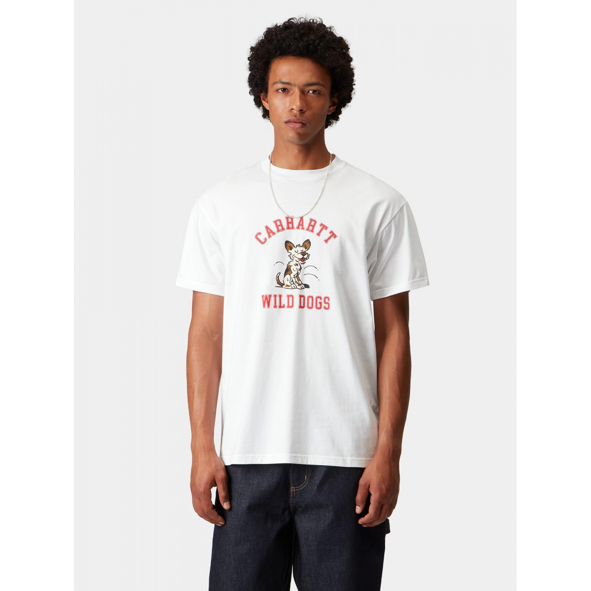 Carhartt WIP Wild Dog White T-shirt - I035450.02.XX - BZR Online