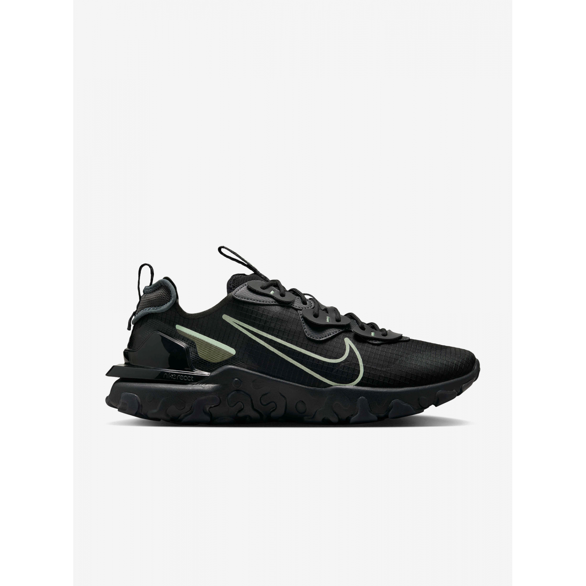 Nike React Vision Black and Green Sneakers For Men HQ3819-005