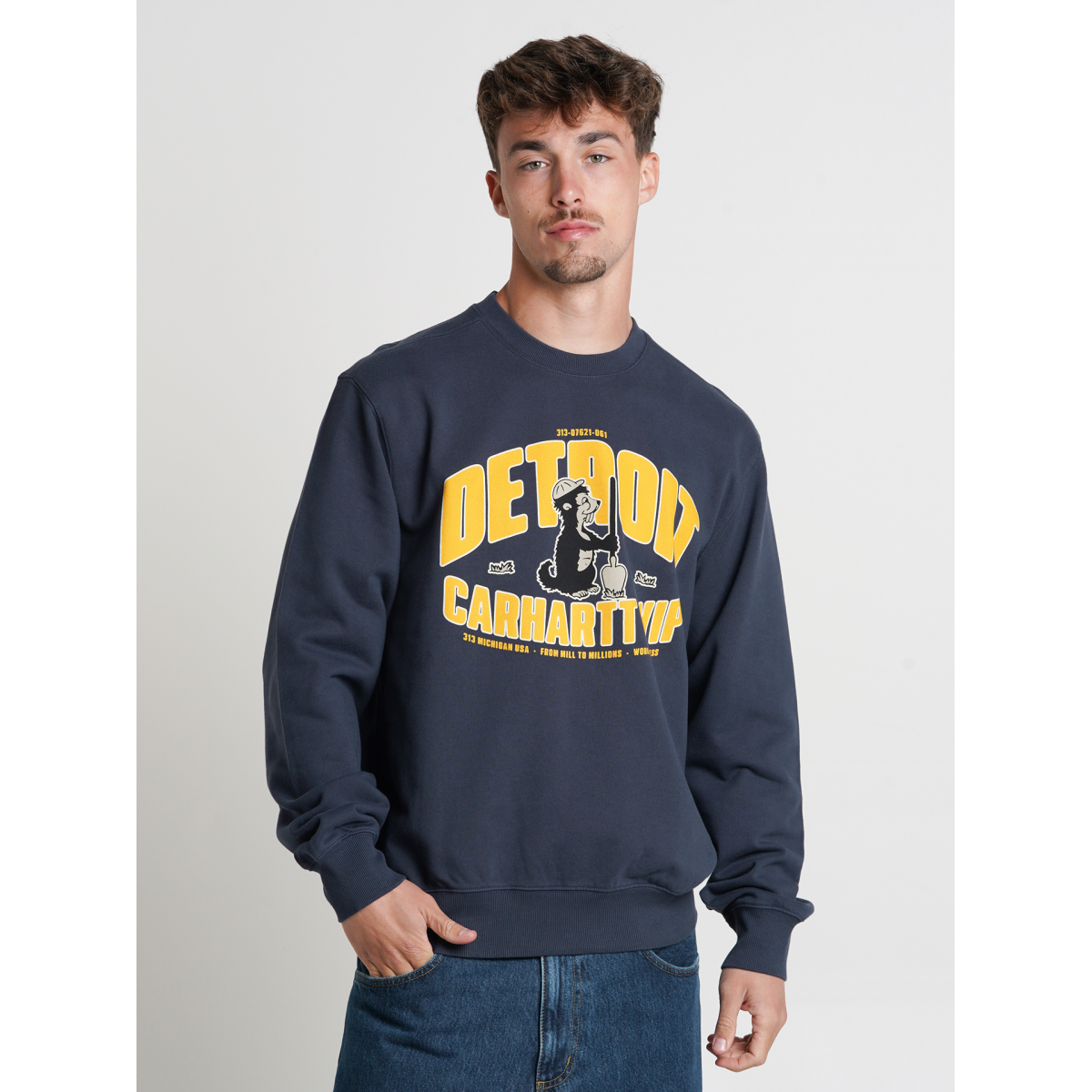 Carhartt WIP Underground Blue Sweater - I034723.01X.XX - BZR