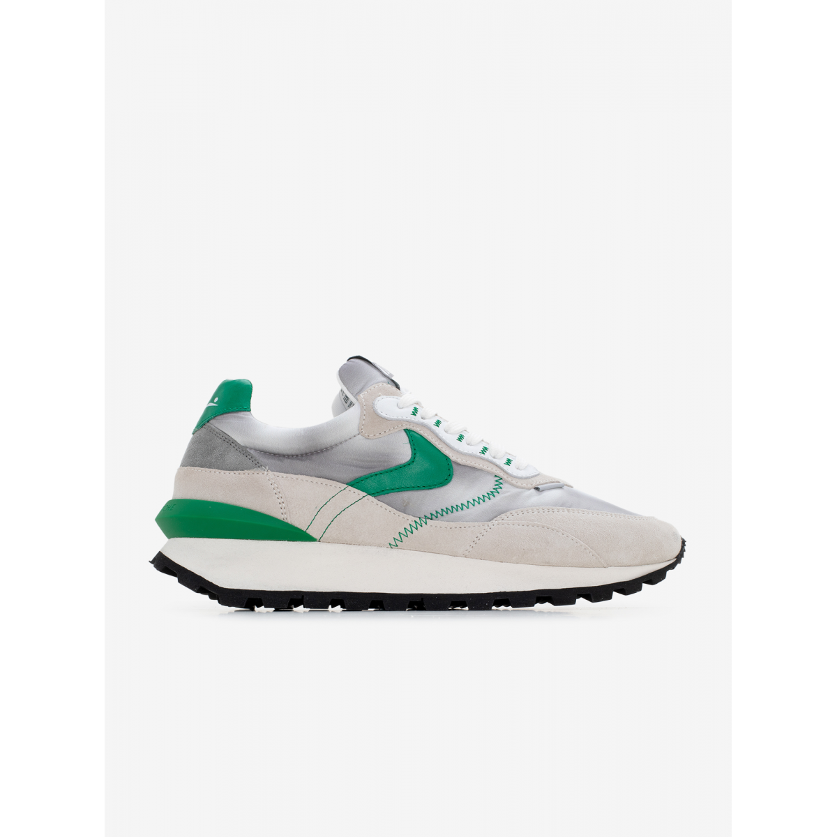 Sneakers VOILE BLANCHE QWARK Hype Man - In Pelle Scamosciata E Tessuto Tecnico, Colore Bianco - 4