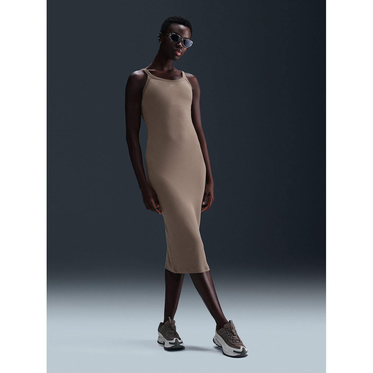 ワンピース NIKE Woman Dress Brown HJ0710 233 Buy Nike Sportswear Chill Knit Women's Tight Mini-Rib Tank