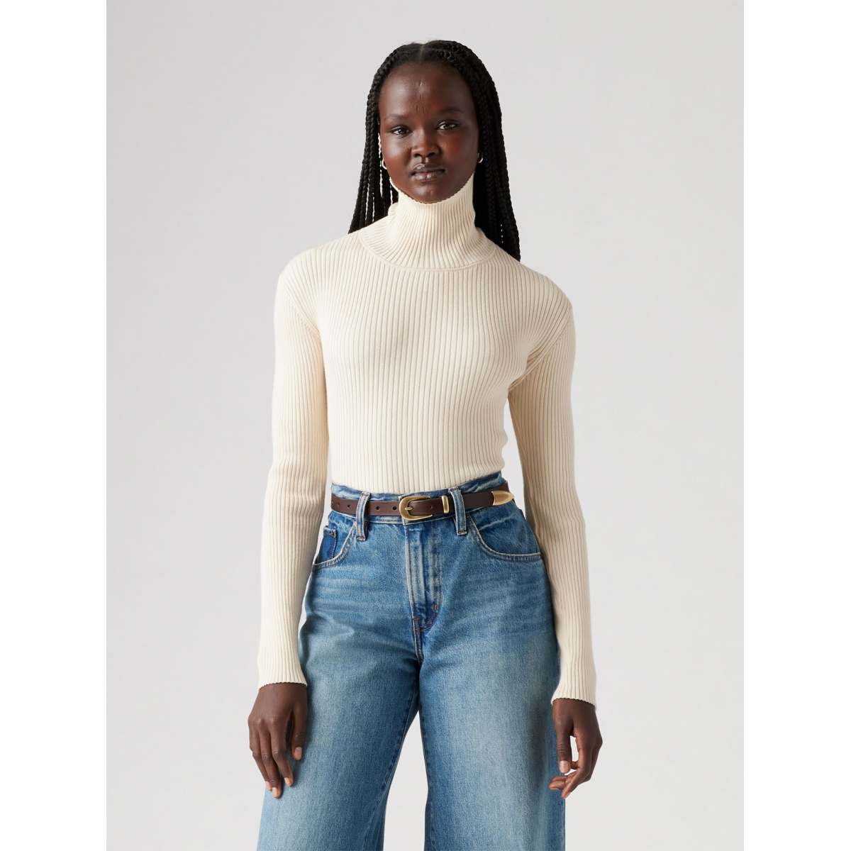 トップス Snap Turtleneck-Calico Print Pointelle トップス Snap Turtleneck-Calico Print Pointelle