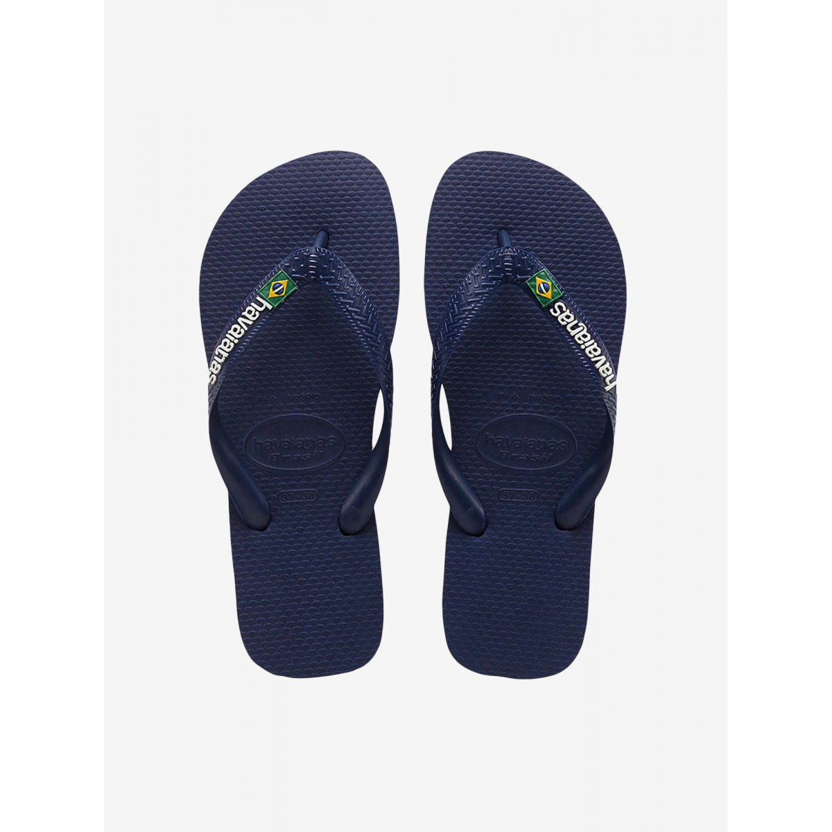 Havaianas Brasil Logo Blue Flip Flops - 4110850-0555 - BZR Online