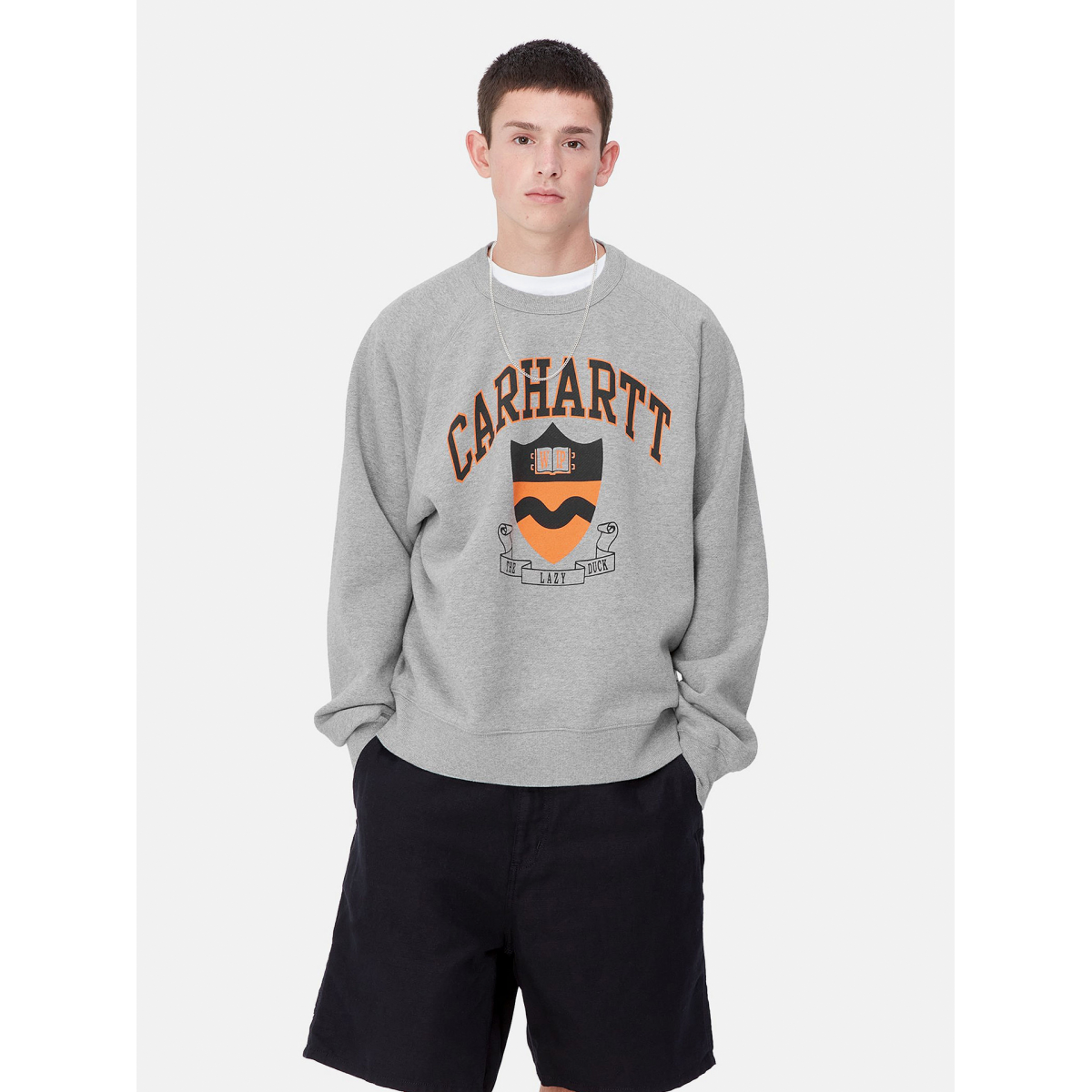 CARHARTT WIP｜ (LAZY DUCK ACADEMY SWEAT (I033936 V6XX)) Carhartt WIP Lazy Duck Academy Sweater - I033936.V6.XX - BZR