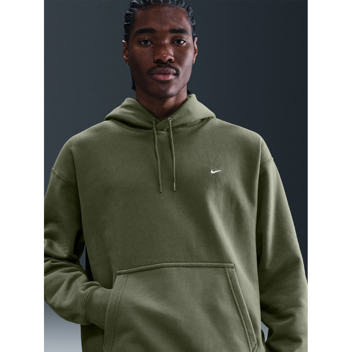 nike swoosh hoodie green