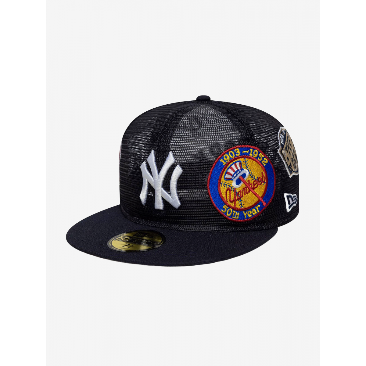 New Era New York Yankees AOP Mesh 59FIFTY Navy Blue Cap