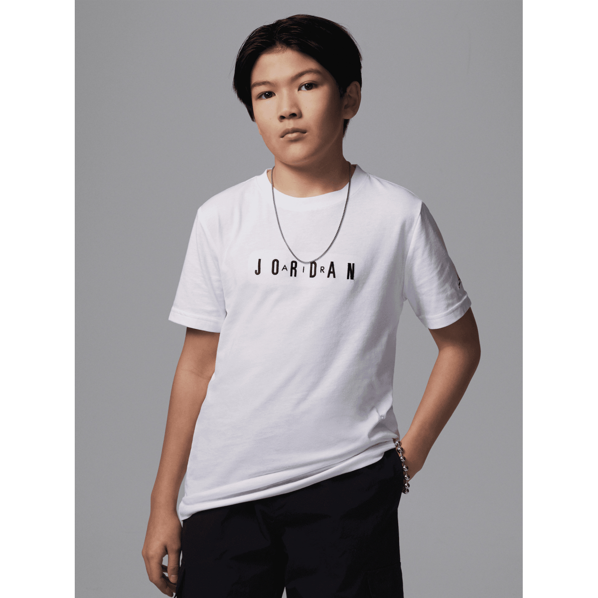 Nike Jordan Embroidery Junior White T-shirt - 95D634-001