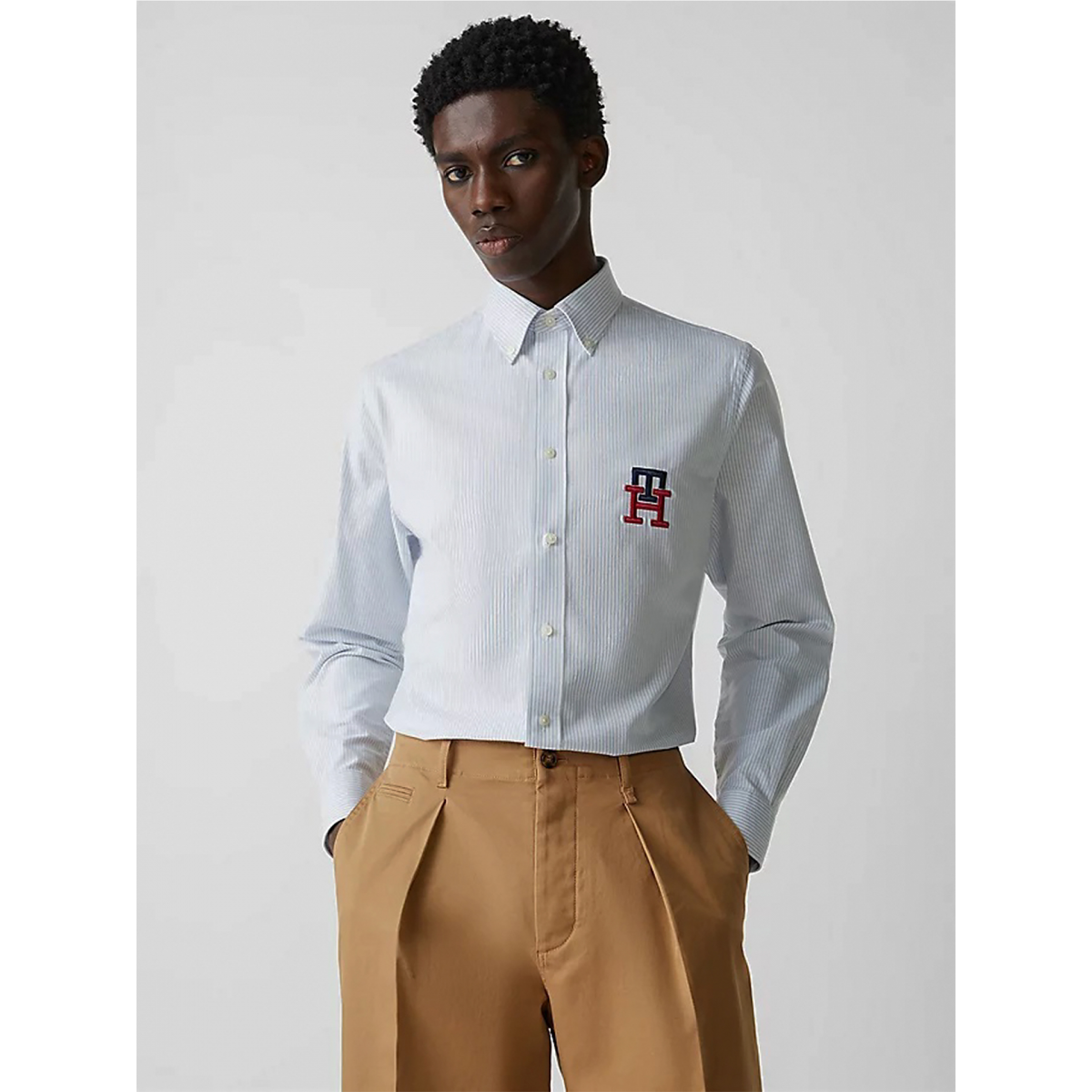 Tommy Hilfiger Monogram Stripe Oxford Shirt - MW0MW29252-0A4 | BZR Online