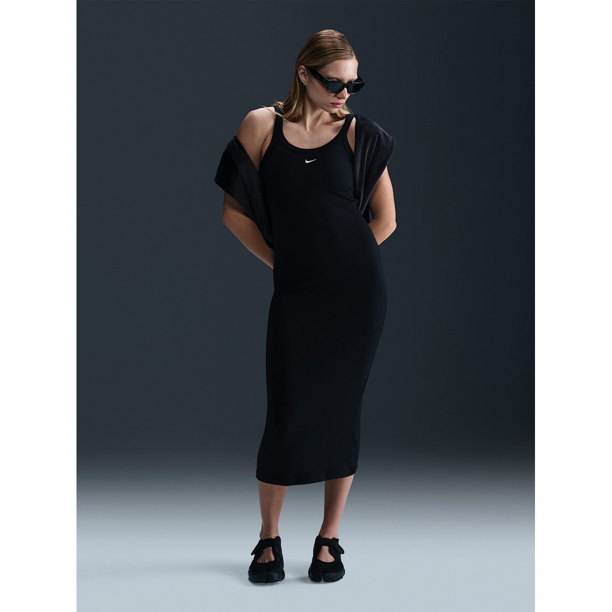Nike Sportswear Chill Knit Black Dress For Women - HJ0710